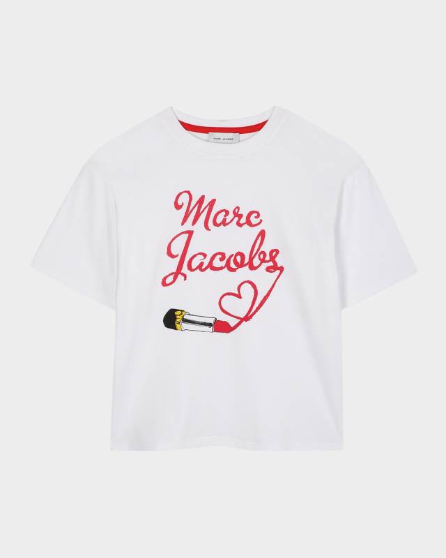 Girl's Logo Lipstick Short-Sleeve T-Shirt, Size 8-14
